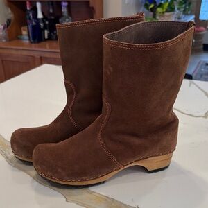 Sanita Danish Brown Suede Women's Mules size EU40/US9